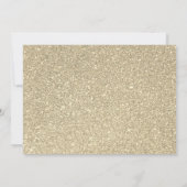 Goudglitter met dunne omlijsting kaart (Achterkant)