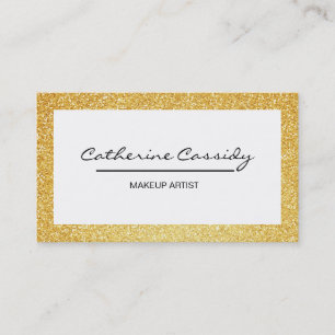  goudglitter sparkle Border, makreelartiest Visitekaartje