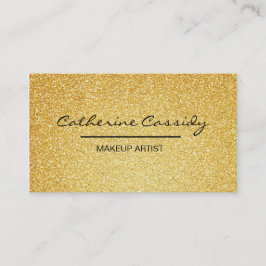  goudglitter Sparkle, Makeup Artist Visitekaartje