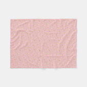 Goudglitter sterren, roze en goud fleece deken (Voorkant (Horizontaal))