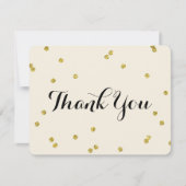 goudglitter | Thank You kaarten (Voorkant)