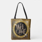 goudglitter tote bag (Achterkant)