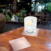 Goudglitter van 16 roos, gezoet kartonnen onderzetters