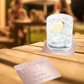 Goudglitter van 16 roos, gezoet kartonnen onderzetters