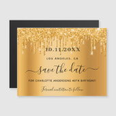 goudglitter van het feest met uitzondering van de  (Voorkant / Achterkant)