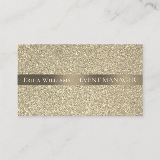 Goudglitter Visitekaartje (Voorkant)