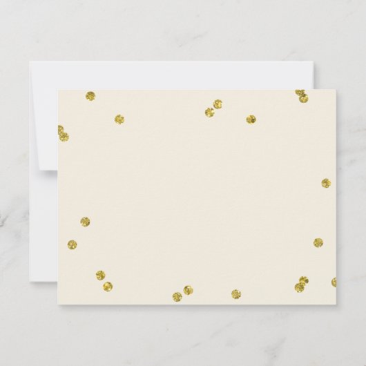 goudglitter | Vrijgezellenfeest dank u kaarten (Achterkant)