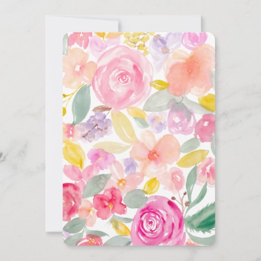 Goudglitter waterverf Vrijgezellenfeest Kaart (Achterkant)