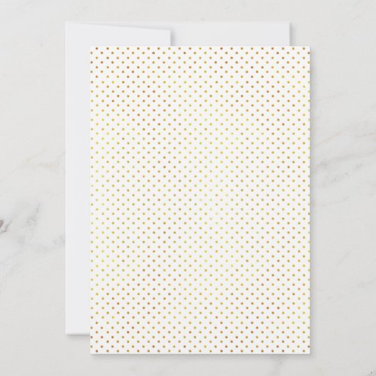 Goudglitterbloemen florale trouwparen douchen kaart (Achterkant)