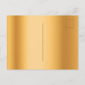 goudglitterdruppels op feestdag, behalve de datum aankondigingskaart (Achterkant)