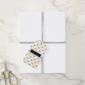 Goudglitterharten Cadeaulabel (Met Touw)