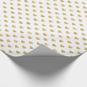 Goudglitterharten Cadeaupapier
