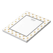 Goudglitterharten Notitieblok (Linkerzijde)