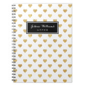 Goudglitterharten Notitieboek (Voorkant)