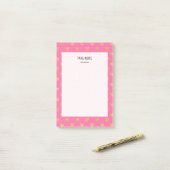 Goudglitterharten Post-it® Notes (Op bureau)