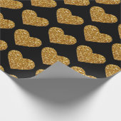 Goudglitterharten Verpakkingspapier Cadeaupapier (Hoek)