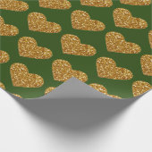 Goudglitterharten Verpakkingspapier Cadeaupapier (Hoek)
