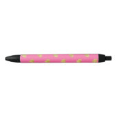 Goudglitterharten Zwarte Inkt Pen (Voorkant)