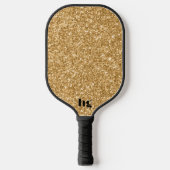 Goudglittertextuur afbeelding pickleball paddle (Voorkant)