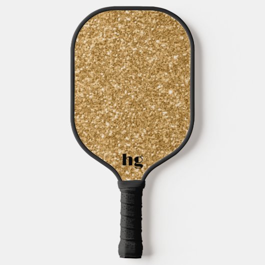 Goudglittertextuur afbeelding pickleball paddle (Achterkant)