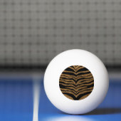 Goudglittertijgerstrepen Pingpongbal (Net)