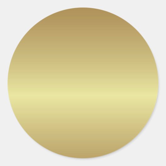 Goudgold Ronde Sticker (Voorkant)