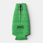 Goudgolfer voor gepersonaliseerde vrouw golf carto flesjeskoeler (Achterkant)