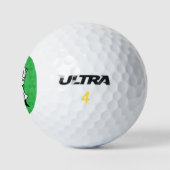 Goudgolfer voor gepersonaliseerde vrouw golf carto golfballen (Logo)