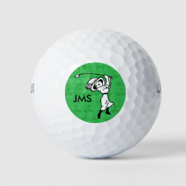 Goudgolfer voor gepersonaliseerde vrouw golf carto golfballen