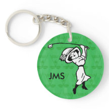 Goudgolfer voor gepersonaliseerde vrouw golf carto