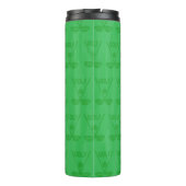 Goudgolfer voor gepersonaliseerde vrouw golf carto thermosbeker (Achterkant)