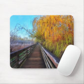 Goudgoud en gele wilde boom op de stoep muismat (Met muis)