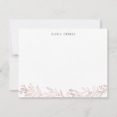 Goudgoud in de vorm van botanische gepersonaliseer notitiekaartje (Voorkant)