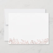 Goudgoud in de vorm van botanische gepersonaliseer notitiekaartje (Achterkant)