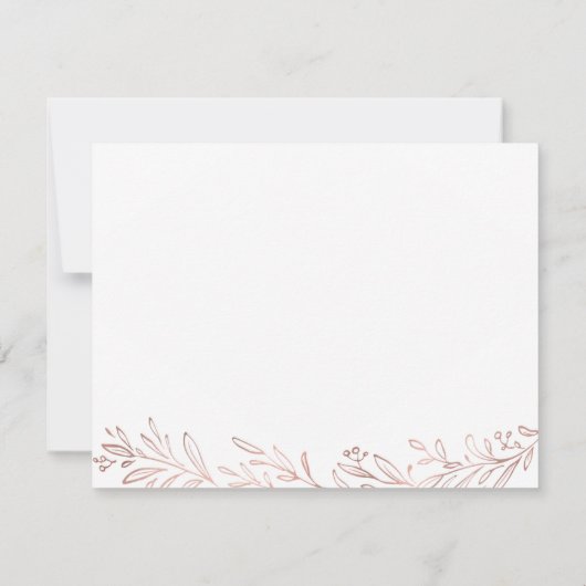 Goudgoud in de vorm van botanische gepersonaliseer notitiekaartje (Achterkant)