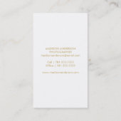 Goudgradiënt | Visitekaartjes voor fotografie (Achterkant)