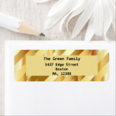 Goudgradiëntdiagonaallijnen Etiket (Insitu)