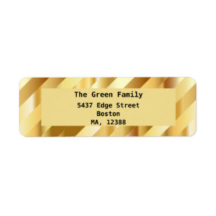 Goudgradiëntdiagonaallijnen Etiket