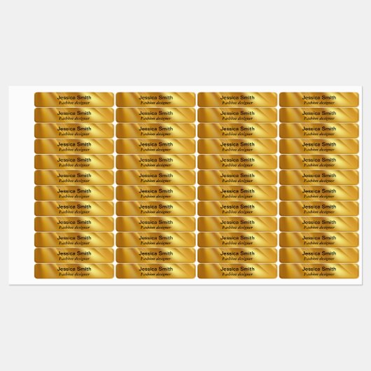 Goudgradiëntdiagonale lijnen labels (Vel)