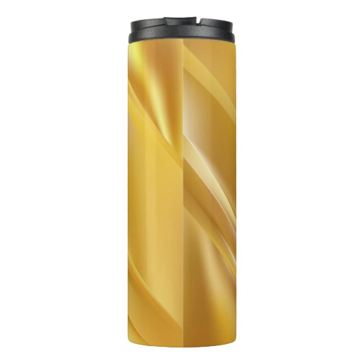 Goudgradiëntdiagonale lijnen thermosbeker (Achterkant)
