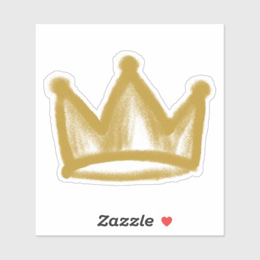 Goudgraffiti Sticker (Vel)