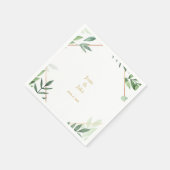 Goudgrens, groene bladeren Weddenschappen, ontvang Servet (Hoek)