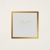 Goudgrenshouder Vierkante Visitekaartjes (Voorkant)