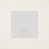 Goudgrenshouder Vierkante Visitekaartjes (Achterkant)