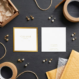 Goudgrenshouder Vierkante Visitekaartjes
