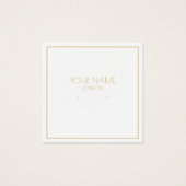 Goudgrenshouder Vierkante Visitekaartjes (Voorkant)