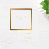 Goudgrenshouder Vierkante Visitekaartjes (Bureau)