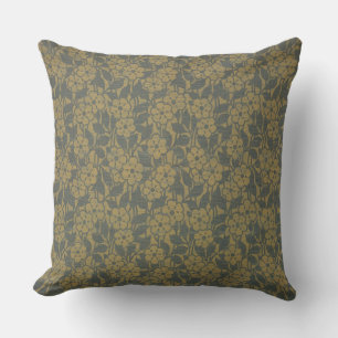  goudgrijs Damask Pattern Kussen
