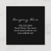 Goudgrijs Folie glans / gespikkeld Vierkante Visitekaartje (Achterkant)