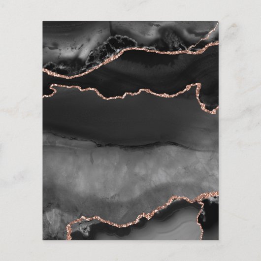 goudgrijs met zwart en roos flyer (Achterkant)